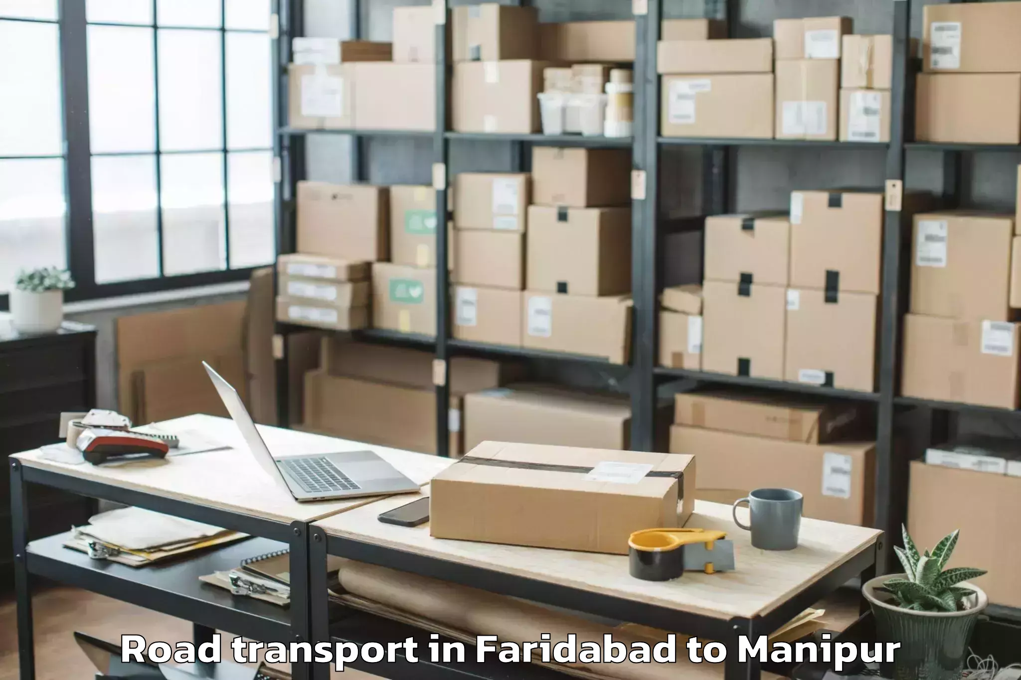 Affordable Faridabad to Nambol Road Transport